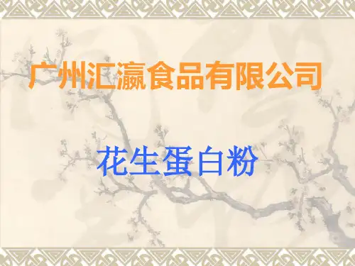 食品公司设计(花生蛋白粉)