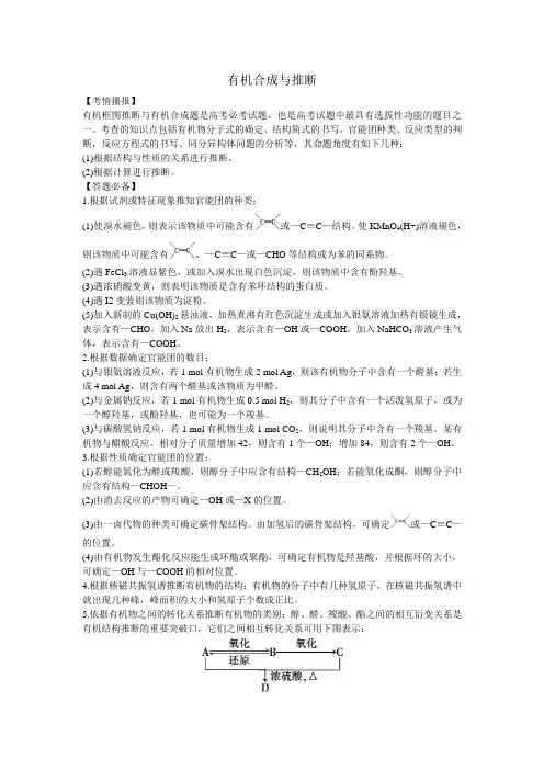 高中化学选修5有机化学基础有机合成与推断知识点难点重点考点汇总高考复习必备