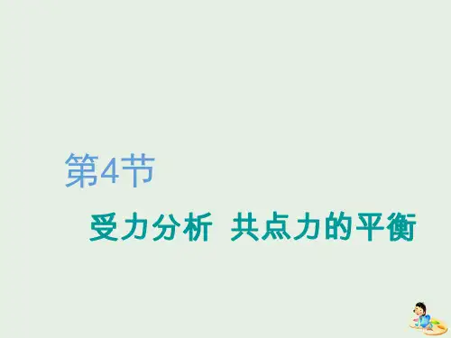 江苏专版2020版高考物理一轮复习第二章第4节受力分析共点力的平衡课
