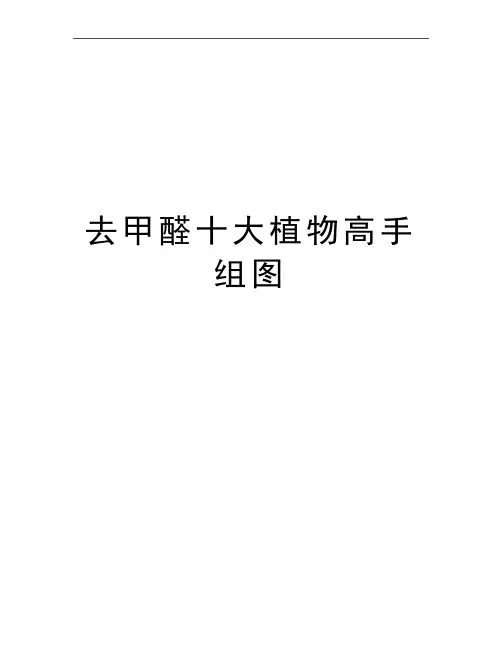 最新去甲醛十大植物高手组图