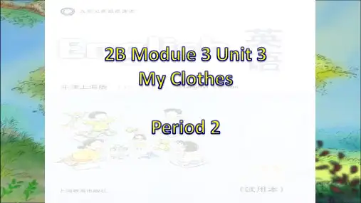 牛津上海版(试用本)二年级下册英语Module 3   Unit 3 My clothes  Period 2课件