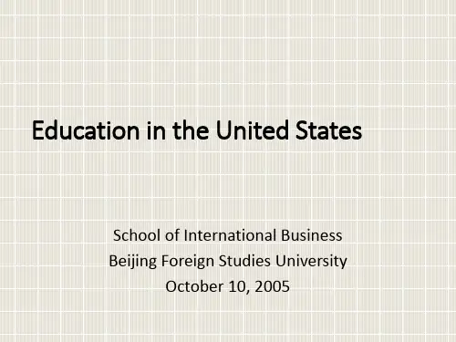 AmericanEducation美国教育制度英美文化