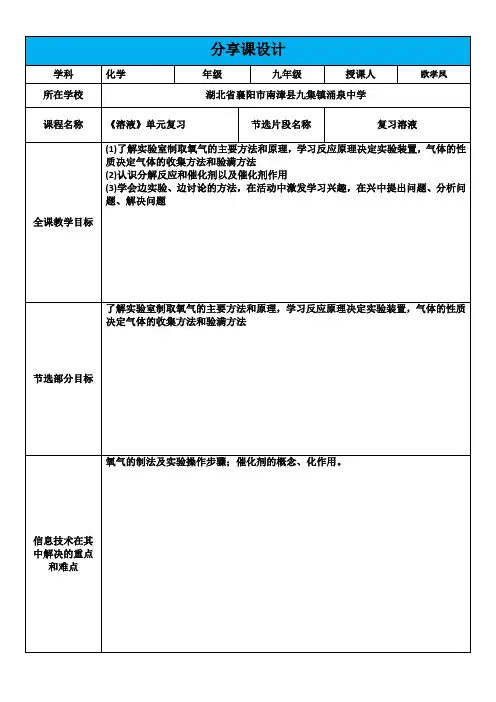【信息技术】技术支持”分享课“成果集作业模板