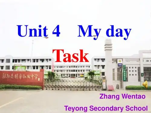 牛津译林版七上《Unit4 My day》(Task)课件