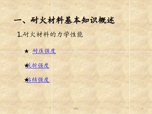 耐火材料基础知识PPT课件