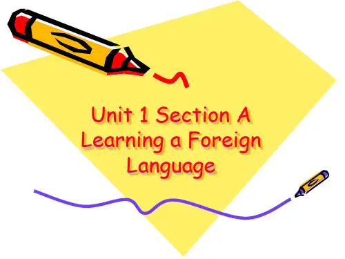 新视野大学英语第一册_Unit_1_Section_A综述