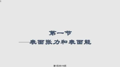 表界面现象和吸附PPT课件