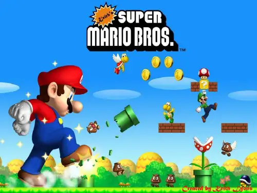 PPT动画游戏课件主题Super Mario General Knowledge