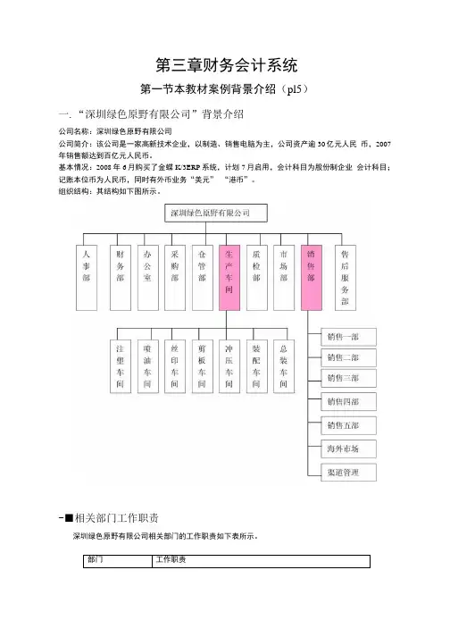 【精品】金蝶K3标准财务培训材料.doc