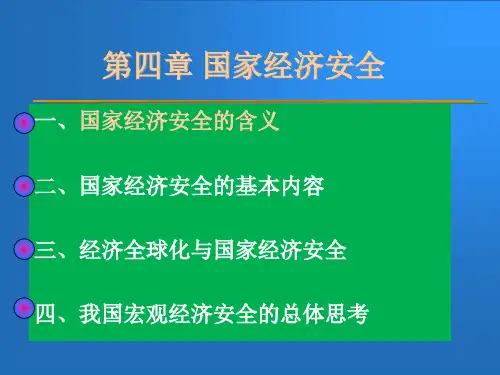 第四章国家经济安全