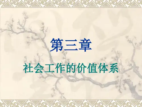 第三章 社会工作的价值体系