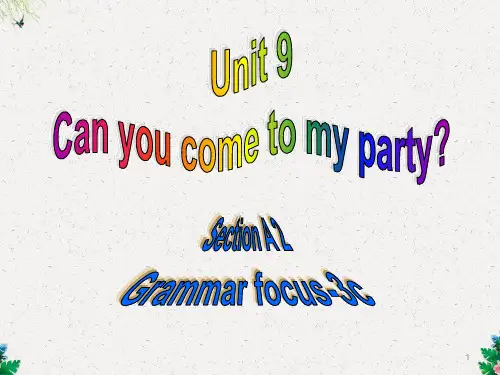 人教版八年级上学期英语教学课件：Unit 9 Section A (grammar focus-3c