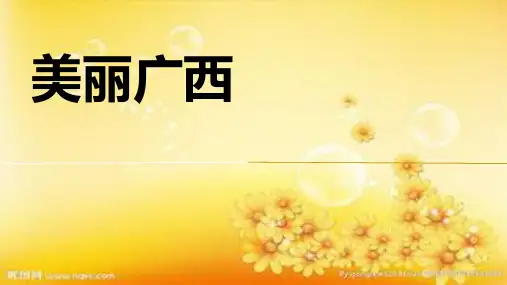 美丽广西旅游课件PPT