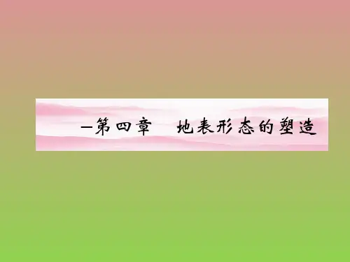 【人教版】2012届《金版新学案》地理高考一轮复习课件第一部分第四章第一节营造地表形态的力量