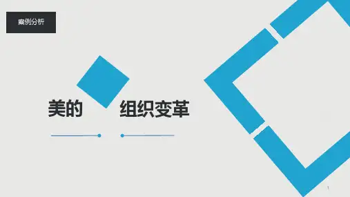 美的组织结构案例分析分析ppt课件