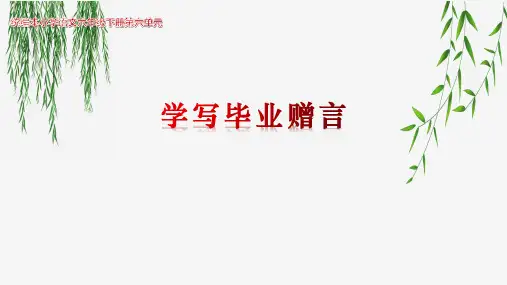 六年级下册《依依惜别》PPT精品课件部编版