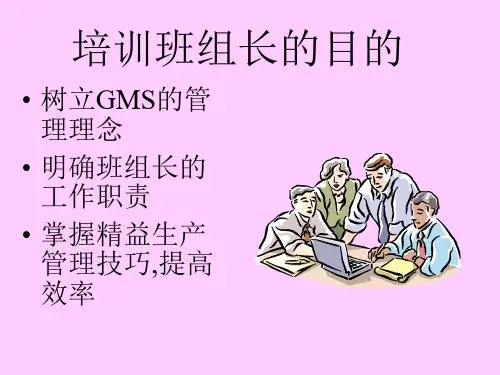 精选班组长培训教材PPT34页