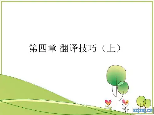 第四章 翻译技巧