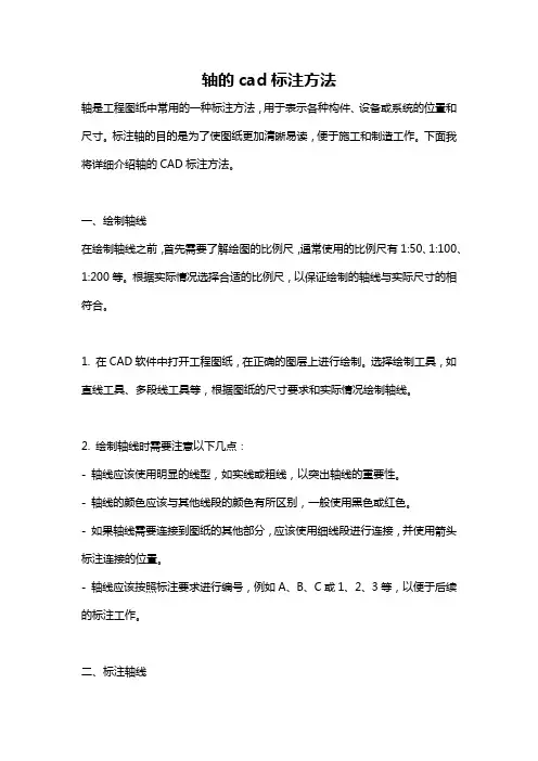 轴的cad标注方法