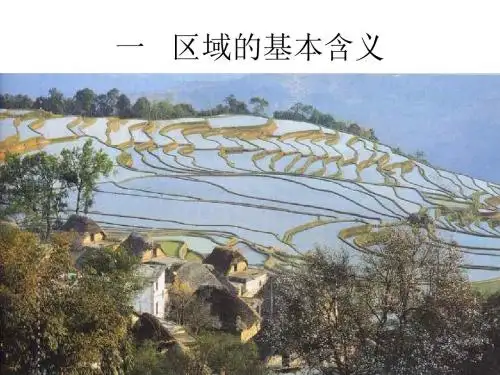 高二地理区域的基本含义