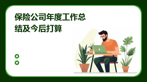 保险公司年度工作总结及今后打算PPT