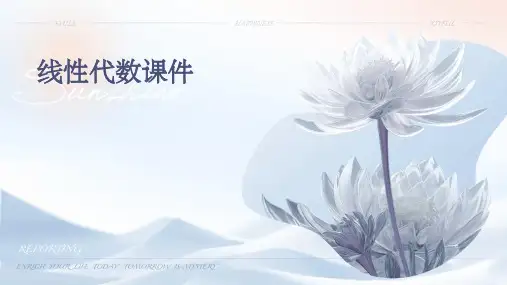 线性代数课件PPT