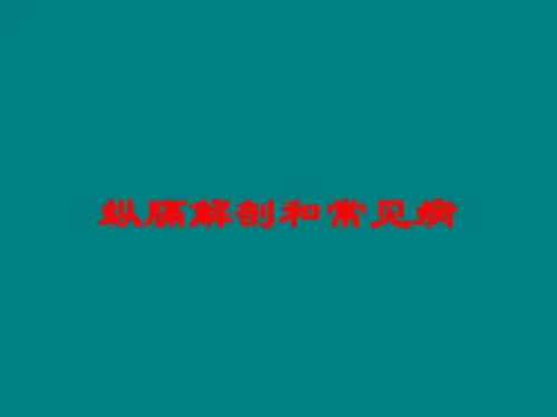 纵膈解剖和常见病培训课件