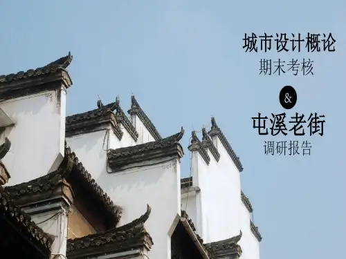 屯溪老街调研报告PPT课件