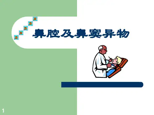 鼻腔及鼻窦异物PPT课件