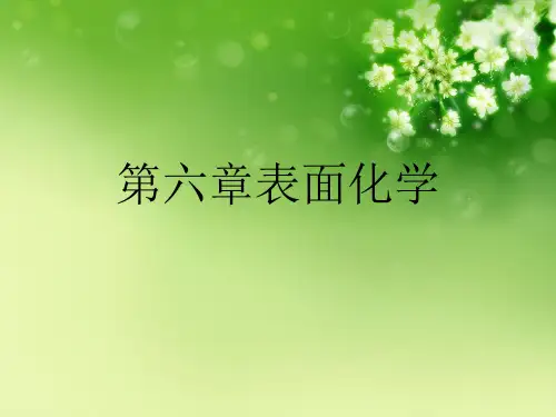 第六章表面化学优秀课件