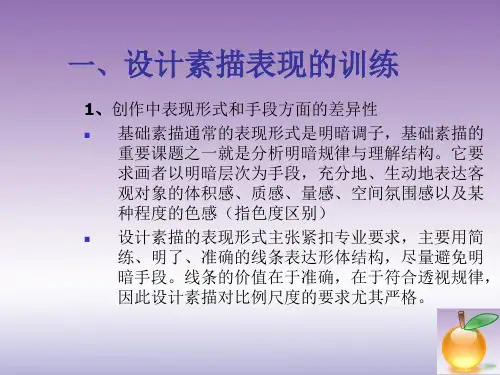 设计素描 最全完整版课件全套ppt教学教程(最新)