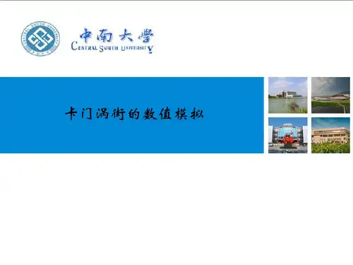 卡门涡街数值模拟