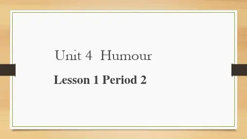 Unit 4 Lesson 1 第2课时(教学课件)-高中英语北师大版(2019)选择性必修第二册