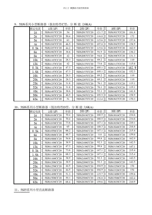 5SJ6小型断路器