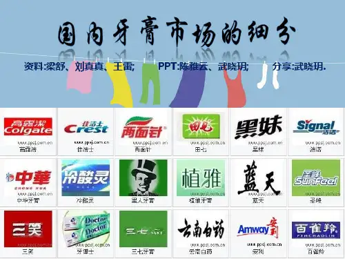 牙膏市场细分