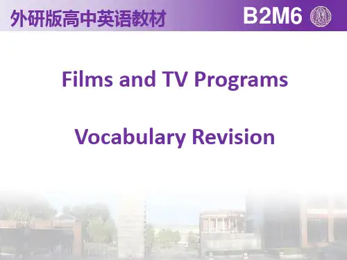 2020届高三英语一轮复习----外研版高中英语Book 2Module 6 Vocabulary Revision 教学课件 (共20张PPT)