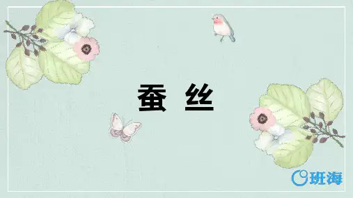 北师大版(新)四下_蚕丝【优质课件】.pptx