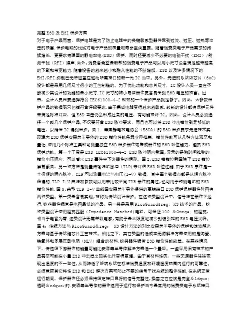 完整ESD及EMI保护方案