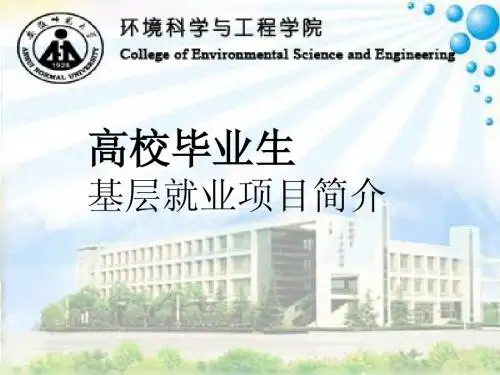 大学生基层工作简介