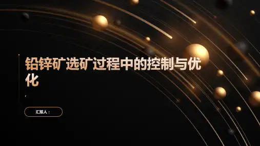 铅锌矿选矿过程中的控制与优化