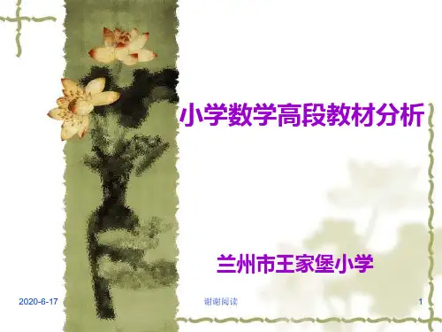小学数学高段教材分析低段数与代数知识结构.ppt