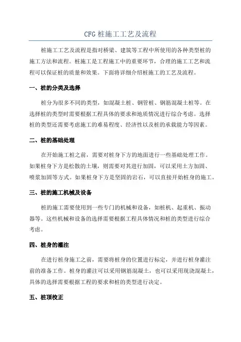 CFG桩施工工艺及流程