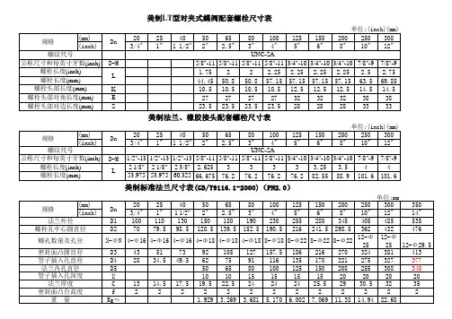 国标、美标法兰蝶阀螺栓