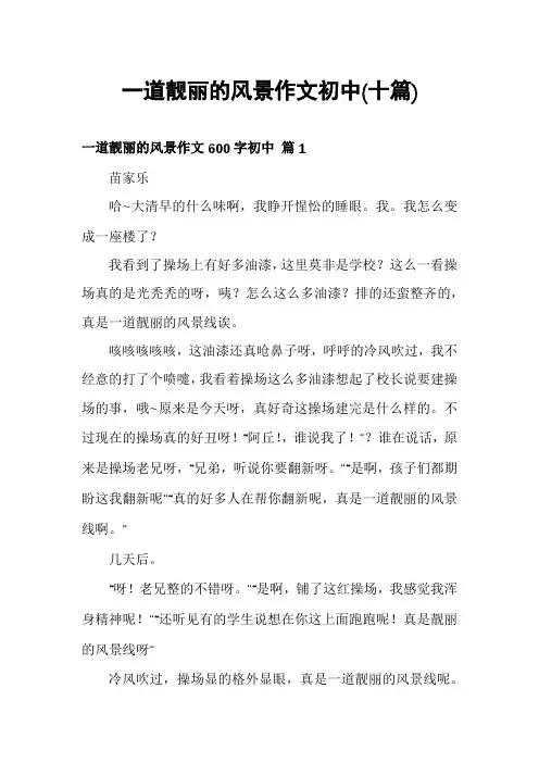一道靓丽的风景作文初中(十篇)