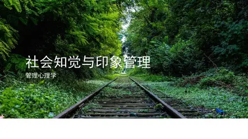社会知觉与印象管理