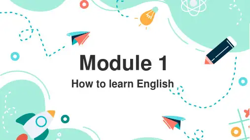 Module1+Unit+1++单元整体设计课件+2023-2024学年外研版八年级英语上册