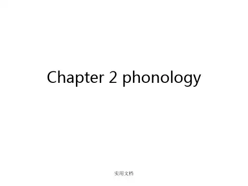 语言学phonology音韵学