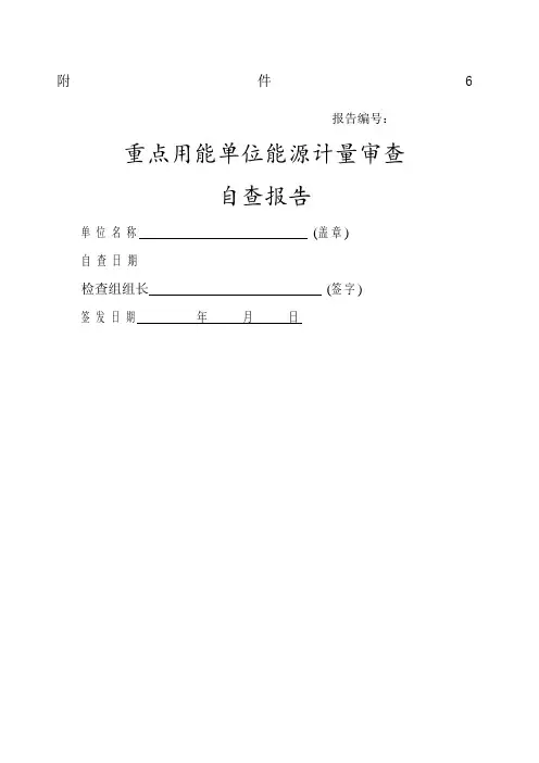 重点用能单位能源计量审查自查报告.docx