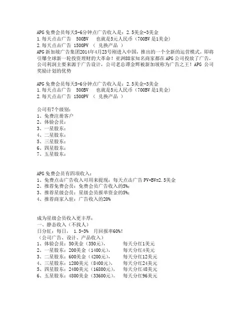 APG全球点击公司赚美元