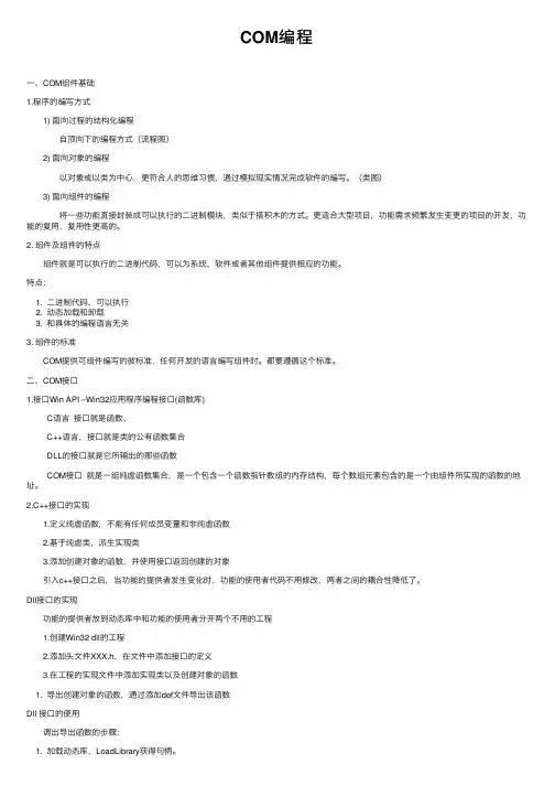 COM编程——精选推荐